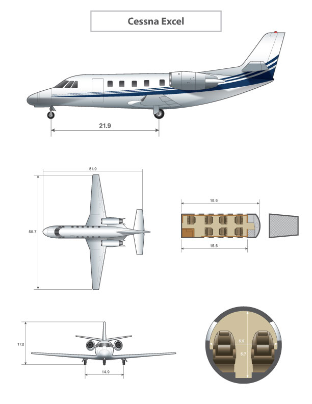 CessnaExcel cabin specs