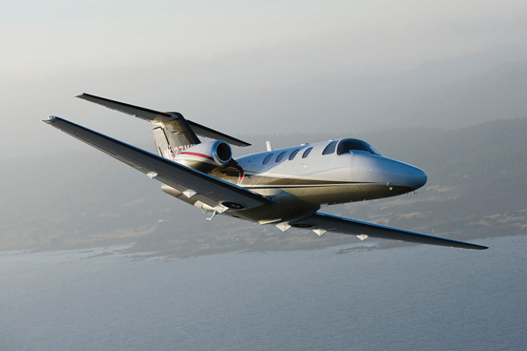 Cessna Citation CJ1+ in flight