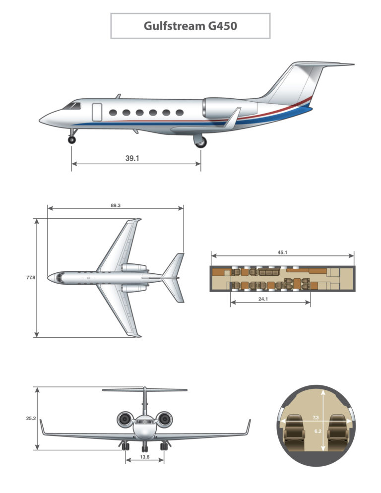 cabin specs Gulfstream G450