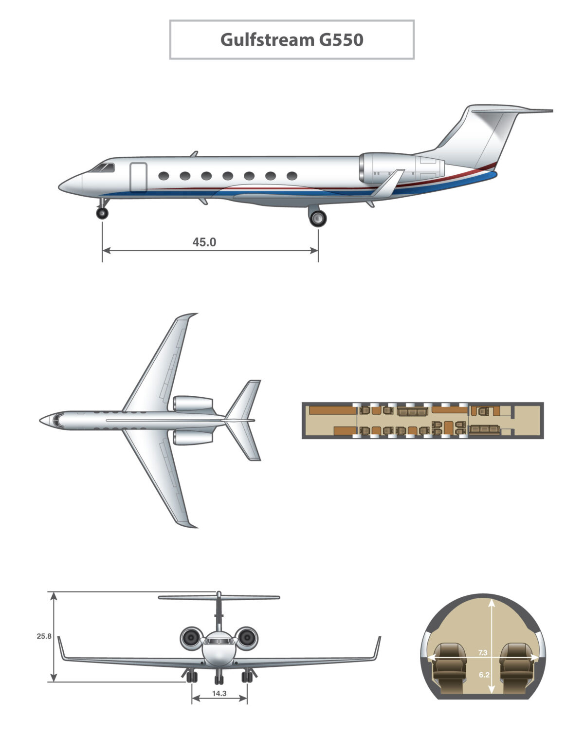 Gulfstream G550 - Bloom Business Jets