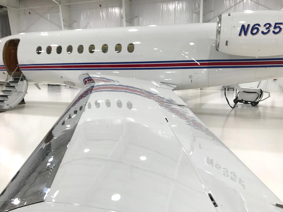 daassault falcon 2000 for sale exterior wing