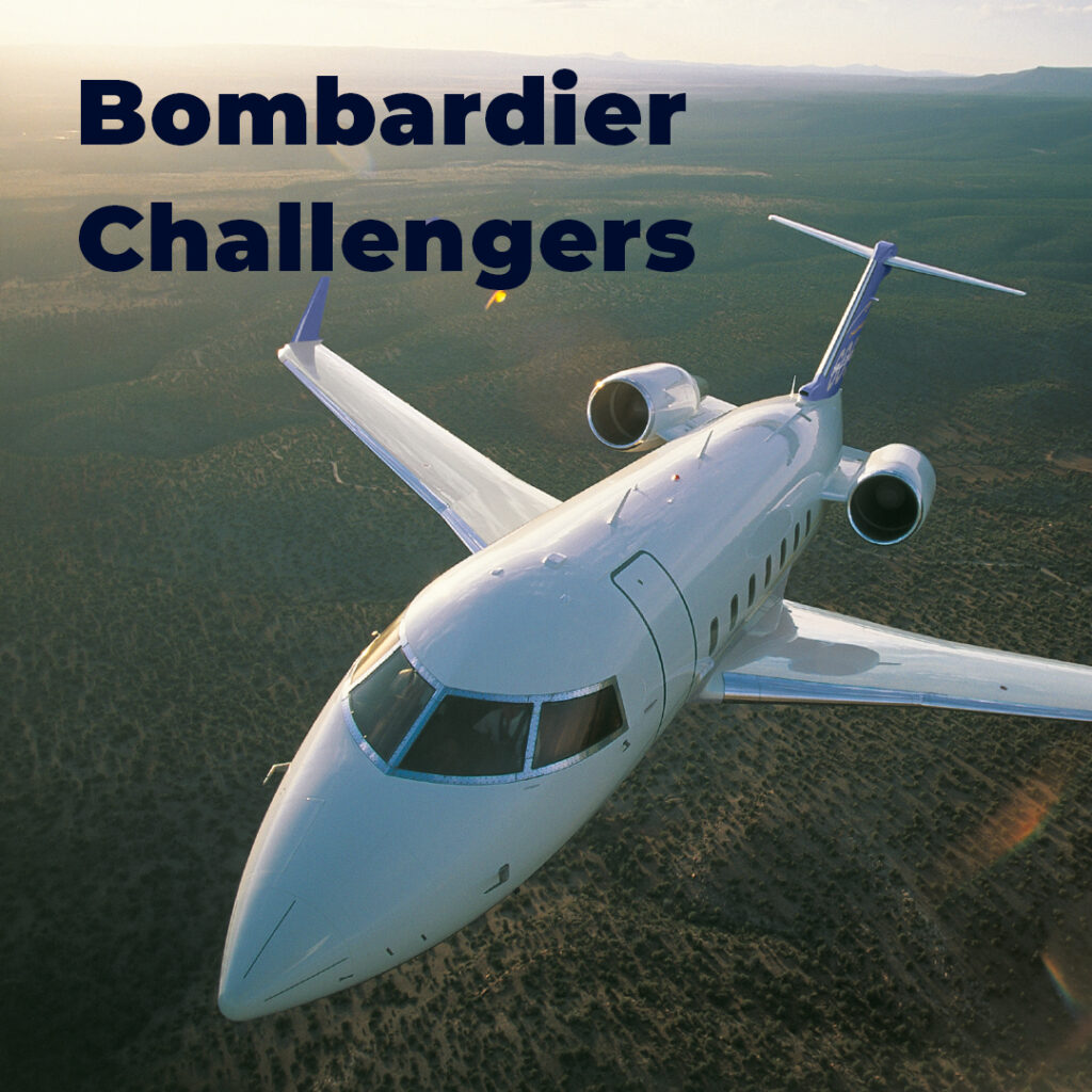 Bloom Business Jets Bombardier Challengers private jet for sale.
